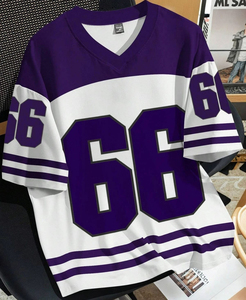 Venta al por mayor de fábrica: Camiseta de cuello redondo de algodón 100% tejida, transpirable, atlética, informal, de talla grande, personalizable, ¡precio económico! - Product Image 3