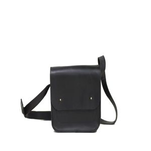 Royaa Black leather women city bag, personalized crossbody <b>purse</b>, <b>small</b> everyday bag, shoulder daily bag, girlfriend gift, - Product Image 6
