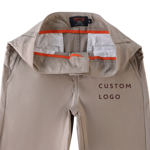 Boys Girls School Uniform Flat Front Pants in Khaki - Product Image 5