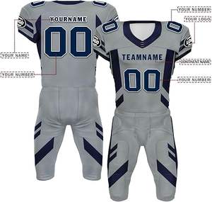 Uniforme de Fútbol Americano para Hombre, en Oferta, Spandex/Algodón/Fibra de Bambú, Transpirable, Jersey de Fútbol Americano de Chicago - Product Image 2