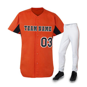 Uniforme de baseball sur mesure de qualité supérieure, vêtements d'entraînement, prix bas, 100 % polyester, vente en gros - Product Image 1