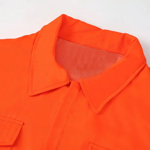 ชุดยูนิฟอร์มโรงงานผลิตโดยตรง MOQ ต่ำ เสื้อแจ็คเก็ตช่างแบบสะท้อนแสง Hi-Vis ผ้าริปสต็อป เย็บเสริมความแข็งแรงเพื่อความปลอดภัยในงานอุตสาหกรรม - Product Image 4