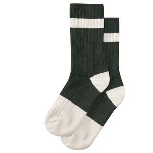 Nouveauté 2023 à la mode décontracté jacquard tricoté deux tons rayures équipage coton marques chaussettes sport personnalisé chaussette hommes nylon poly - Product Image 4