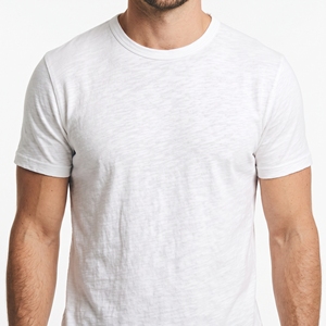 T-shirt en jersey de coton texturé pour homme, décontracté, respirant, pour l'été, personnalisable, couleurs variées, fabrication OEM/ODM, vente en gros, prix bas - Product Image 4