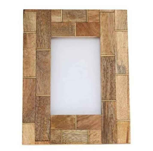 Natural Wooden <b>Square</b> Photo <b>Frame</b> for Tabletop & Wall Display Handmade Decorative Classic Picture <b>Frame</b> - Product Image 3