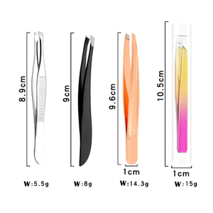 แหนบปลายแหลมความแม่นยำสูง ป้องกันไฟฟ้าสถิตย์ อุปกรณ์เสริมความงาม แหนบต่อขนตา สแตนเลสสตีล ดูแลคิ้ว สำหรับมืออาชีพ ร้านเสริมสวย - Product Image 1