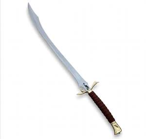 Outil utilitaire long en acier satiné, fabriqué à la main, avec poignée gainée de cordon et protège-poignée en laiton - Product Image 6