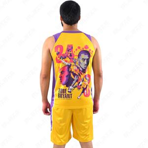 Pantalones cortos transpirables personalizados de alta calidad con logotipo impreso patrón de ropa deportiva Bsci uniforme de baloncesto de verano - Product Image 4