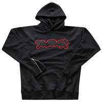Sudadera con capucha y máscara tipo balaclava extragrande. Algodón premium de 450GSM con bordado 3D de Meeroos Industries