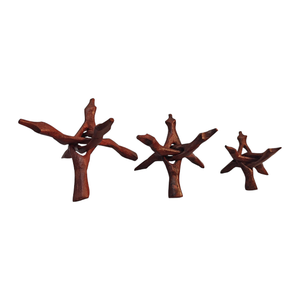 Support trépied en bois réglable avec design sous-coupole pour la présentation de sauge blanche, coquilles d'ormeaux, sphères, bols, cristaux - Utilisation spirituelle de Pâques - Product Image 3