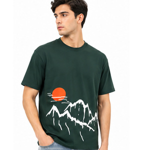 T-shirt en coton pour homme, doux, respirant, confortable, léger, col rond, manches courtes, personnalisable, fournisseur de vêtements OEM ODM - Product Image 4