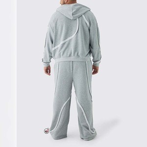 Chándal Azul con Capucha para Hombre, 100% Algodón, Manga Larga, Casual, OEM, Corte Regular, Transpirable, Ecológico, Secado Rápido, Logotipo Impreso, Primavera - Product Image 6