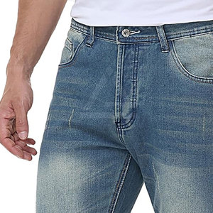 Pantalones Vaqueros Premium para Hombre, Estilo Vintage, Lavado, Tela Elástica, Corte Relajado, Ropa Casual de Calle, Moda Diaria - Product Image 4