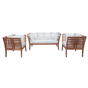 Modern Design Teak Wooden garden lounge sofa sets outdoor furniture