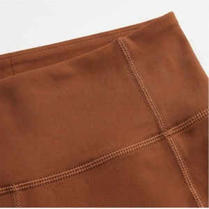 High Waist Full Length <b>Women's</b> <b>Leggings</b> Solid Color Seamless Stretch Knitted Spandex Nylon All Seasons Basic Style - Product Image 4