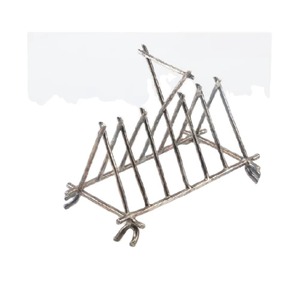 Support à pain grillé moderne en acier inoxydable, multifonctionnel, simplifie le service, idéal pour les matins, finition métallique qui reflète la lumière - Product Image 4