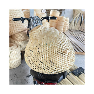 High Quality Bamboo Lamp Natural <b>Wicker</b> Hanging Lampshade Decorative <b>Ceiling</b> Pendant <b>Light</b> Bulk Pack Wholesale Factory Price - Product Image 1