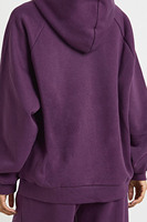 Ensemble survêtement décontracté pour femme : sweat à capuche violet oversize et pantalon large – Fournisseur de vêtements de mode personnalisés en gros