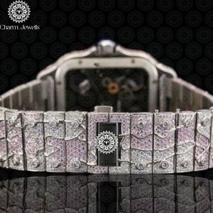 Reloj de Lujo para Hombre Charm Jewells, de Acero Inoxidable, Caja Cuadrada de 40 mm, Esfera Analógica de Cristal, Fecha Automática, Botón de Fecha, Mecanismo Oculto 10 - Product Image 4