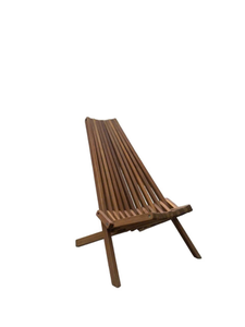 Chaise longue de jardin en bois, chaise de plage à lattes, siège d'extérieur pour camping et pique-nique - Product Image 1