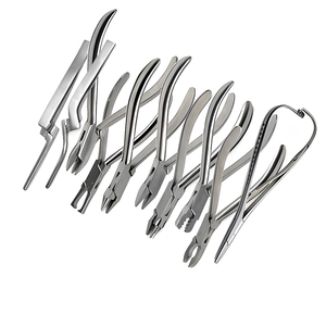 Pince orthodontique ergonomique professionnelle en acier inoxydable, 10 pièces, pour la pose d'appareils et le pliage de fils - Product Image 3
