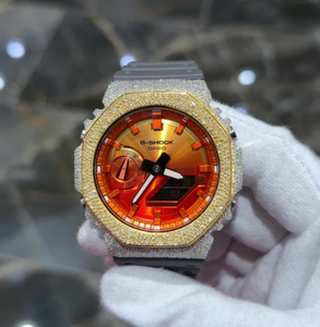 Reloj de Lujo Shreeji Jewels con Movimiento Automático Mecánico de Acero Inoxidable, Diamantes Naturales y Moissanita VVS de Alta Calidad, con Alarma GPS - Product Image 1