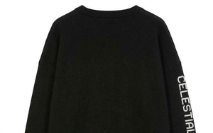 Pull à col rond pour homme avec logo personnalisé sur le devant, en coton 100%, motif à motifs, anti-boulochage, respirant, séchage rapide - Product Image 6
