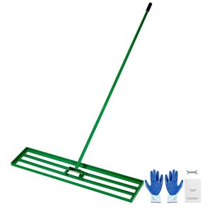 Râteau Niveleur de Pelouse 48"x10" avec Manche en Acier de 78" Outil de Jardin Robuste Tête en Plastique pour Niveler la Pelouse - Product Image 1