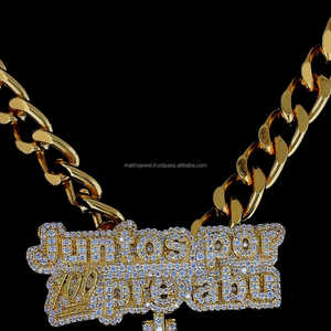 Colgante de dos caras de esmalte 3D personalizado, colgante de diamante de moissanita VVS de corte redondo y esmeralda 925 de plata esterlina chapada en oro rosa - Product Image 3