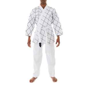 Custom Unisex White Karate Gi Sportswear Uniform 180g Polyester/Cotton <b>Blend</b> for Martial Arts with OEM Service - Product Image 4