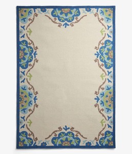 Tapis en laine Abusson indiens super épais, tuftés à la main, à motifs floraux - Product Image 5