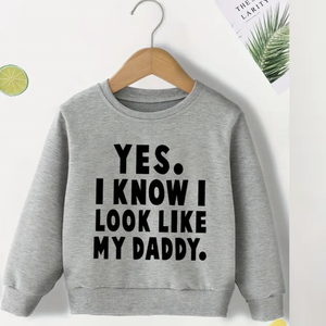 Sweat-shirt oversize en éponge unisexe personnalisé pour enfants Sweat-shirt unisexe à col rond et à manches longues avec impression de lettres pour garçons - Product Image 3