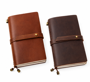 Handmade <b>Leather</b> Journal Vintage Refillable Travel Notebook Genuine <b>Leather</b> <b>Diary</b> with Wrap Closure - Product Image 1