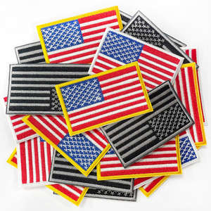 Parches de Bandera Bordados Personalizados con Velcro y para Planchar, Insignias de Banderas Nacionales para Uniformes, Chaquetas y Equipo Táctico - Product Image 3