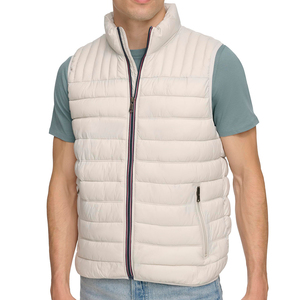 <b>Men's</b> Casual Hip Hop Canvas Puffer <b>Vest</b> Slim Fit Sleeveless Design Winter <b>Heated</b> Filled Anti-UV Customizable Plus Size Available - Product Image 1