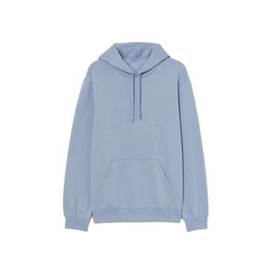 Venta al por mayor 100% algodón orgánico hombres sudadera logotipo personalizado Unisex sudaderas con capucha de gran tamaño liso de lana para el invierno - Product Image 1