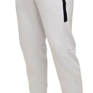 Pantalon de jogging en molleton gris clair pour homme, coupe slim, avec poches zippées, cordon de serrage, logo personnalisé, pantalon de sport décontracté, OEM - Product Image 6