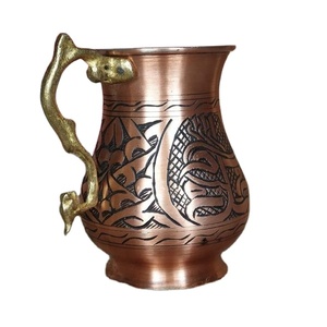 แก้วทองแดง แก้วดื่มบาร์ มัสโก้ แก้วทองแดง ลาว คุณภาพสูง แฮนด์เมด แฟนซี ถ้วยเสิร์ฟโลหะ - Product Image 1