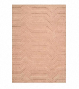 Tapis de bain rectangulaire en coton à motif chevron moderne, antidérapant avec envers en caoutchouc, à poils ras et touffeté pour salle de bain - Product Image 5