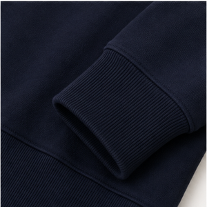 Sudadera Personalizada de Cuello Alto para Mujer, Color Índigo Oscuro, Corte Holgado, Manga Larga, Modelo WSS-0010 - Product Image 6
