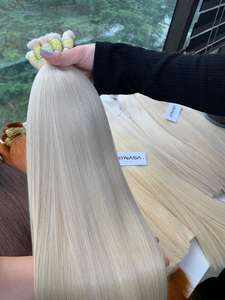 Teinte blonde chaude # 60 # Extensions de cheveux humains vierges vietnamiens lisses en vrac 613, prix de gros d'usine, 60 cm, qualité supérieure - Product Image 5