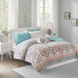 Boho Chic Bedding <b>Set</b> <b>Comforter</b> and Sheets in Vibrant Colors Handmade with Comfort and Style - Product Image 1