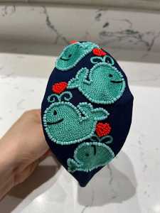 Diadema con cuentas, diseño bordado con cuentas, diadema para mujeres y niñas, diadema con cuentas de moda, diadema nupcial con cuentas - Product Image 2