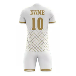 เสื้อฟุตบอลแบบกำหนดเอง เสื้อฟุตบอลพิมพ์ลายด้วยความร้อน ชุดทีมฟุตบอล โพลีเอสเตอร์ 100% สินค้าขายดี - Product Image 3