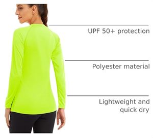 <b>Women</b> Quick Dry Breathable Spandex/Nylon <b>Long</b> Sleeve Yoga Workout <b>Tops</b> Wholesale Custom Sportswear Gym Fitness Running Training - Product Image 5