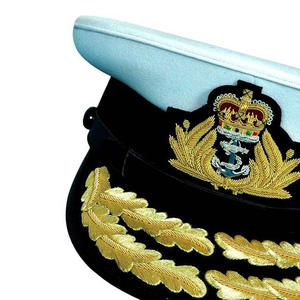 หมวกแก๊ปทรงแหลมสำหรับวงโยธวาทิต  ตกแต่งด้วยขนนกและปักลายด้วยลวด  คุณภาพเยี่ยมสำหรับวงโยธวาทิต - Product Image 6