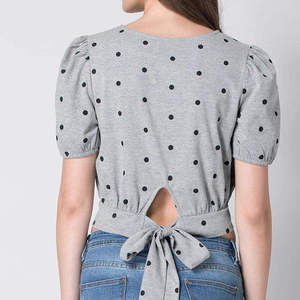 Camisetas cortas personalizadas para mujer, ropa exterior de alta calidad, camisetas cortas informales para mujer - Product Image 5
