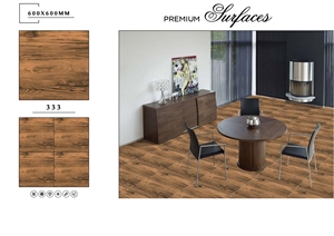 Modernas Baldosas de Madera Pulida de 600x600mm con Acabado Brillante para Apartamentos, Precio de Mayoreo del Fabricante - Product Image 4