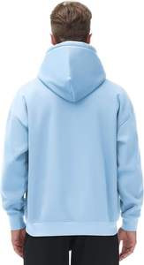 เสื้อฮู้ดสีฟ้าอ่อนสำหรับผู้ชาย ทรงปกติ ผ้าฝ้ายเฟรนช์เทอร์รี่ สวมใส่สบายๆ สำหรับฤดูใบไม้ร่วง - Product Image 4