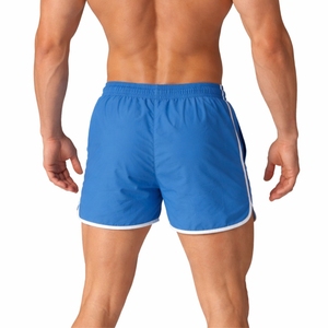 Shorts de sport vintage écologiques pour hommes, taille élastique, cordon de serrage personnalisé, course à pied, gym, été, légers, polyester, athlétiques - Product Image 2